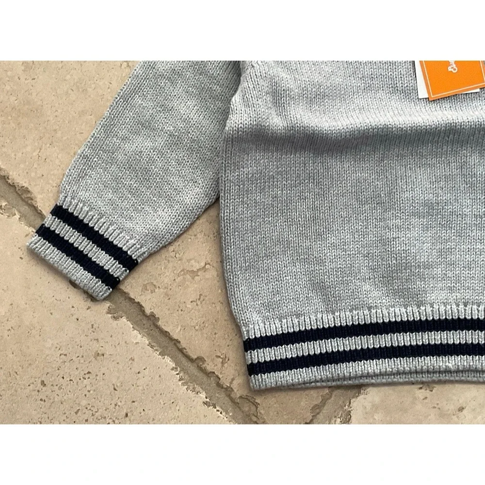 NWT Gymboree gray Sweater Boys' 12-18 Months - Everyday Play‎ Navy stripes